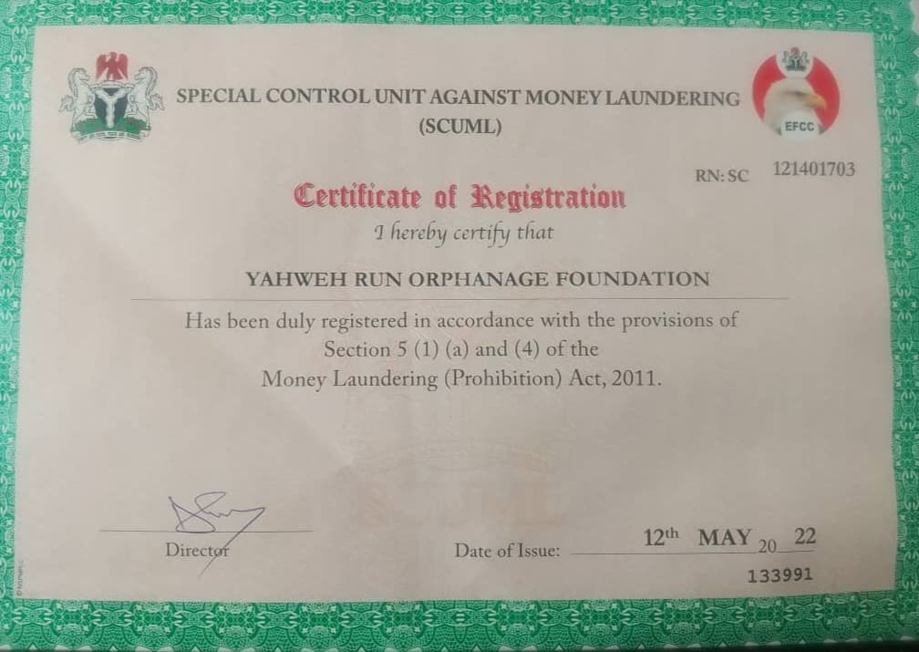 Certificate of Registration
